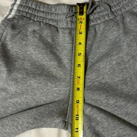 Adidas women’s Joggers Essentials 3-stripes French Terry Cuffed Pants, Gray XS - Picture 7 of 12